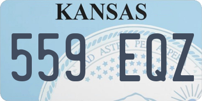 KS license plate 559EQZ