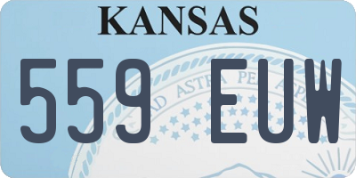 KS license plate 559EUW