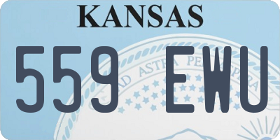 KS license plate 559EWU