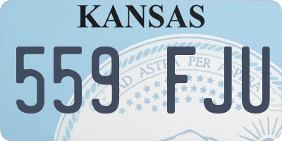 KS license plate 559FJU
