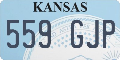 KS license plate 559GJP