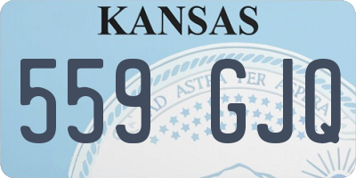 KS license plate 559GJQ