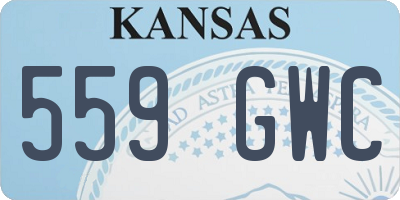 KS license plate 559GWC