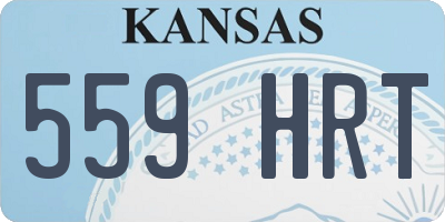 KS license plate 559HRT