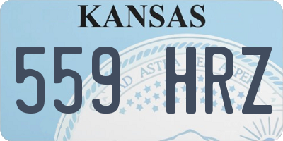 KS license plate 559HRZ