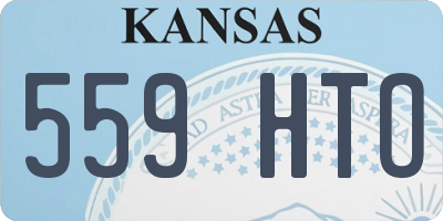 KS license plate 559HTO