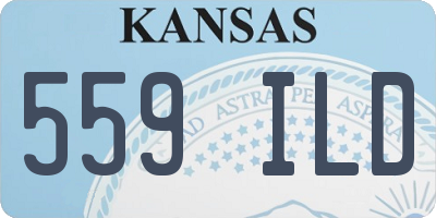 KS license plate 559ILD