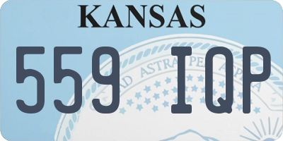 KS license plate 559IQP