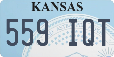 KS license plate 559IQT