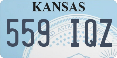 KS license plate 559IQZ
