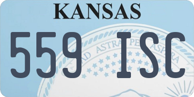 KS license plate 559ISC