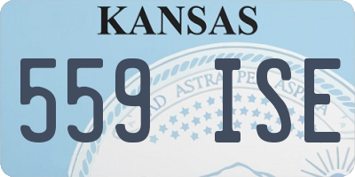 KS license plate 559ISE