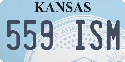 KS license plate 559ISM