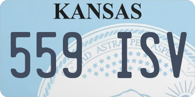 KS license plate 559ISV