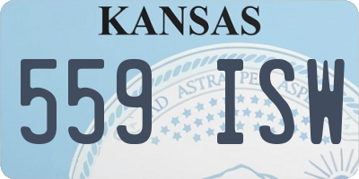 KS license plate 559ISW