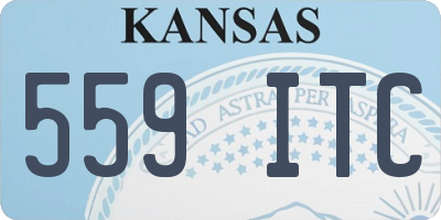KS license plate 559ITC