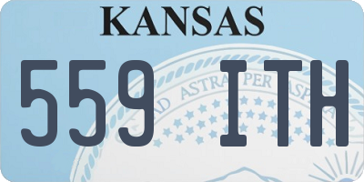 KS license plate 559ITH