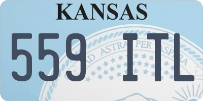 KS license plate 559ITL