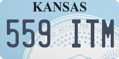 KS license plate 559ITM