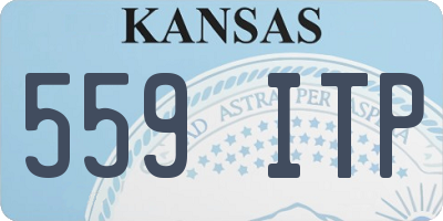KS license plate 559ITP