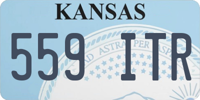 KS license plate 559ITR