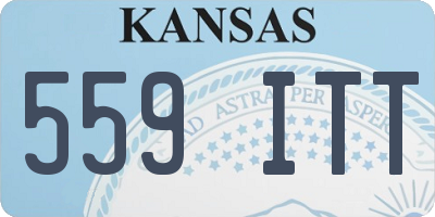KS license plate 559ITT