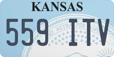 KS license plate 559ITV