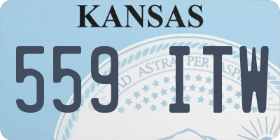 KS license plate 559ITW