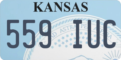 KS license plate 559IUC