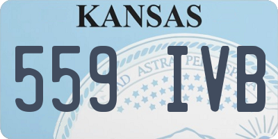 KS license plate 559IVB