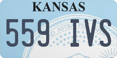KS license plate 559IVS