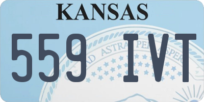 KS license plate 559IVT