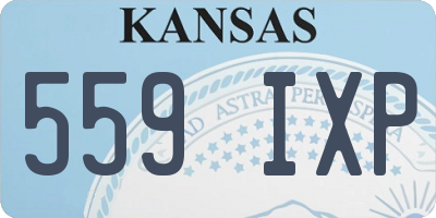KS license plate 559IXP