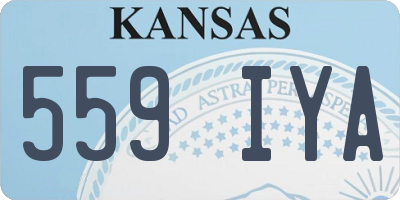 KS license plate 559IYA
