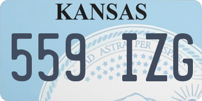 KS license plate 559IZG