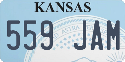 KS license plate 559JAM