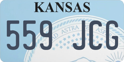 KS license plate 559JCG