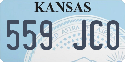 KS license plate 559JCO