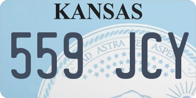KS license plate 559JCY