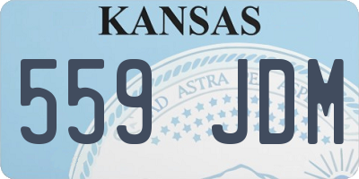 KS license plate 559JDM