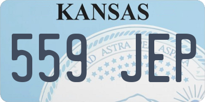 KS license plate 559JEP