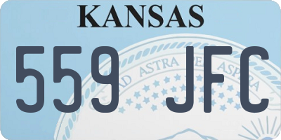 KS license plate 559JFC