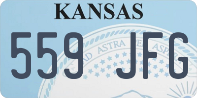 KS license plate 559JFG