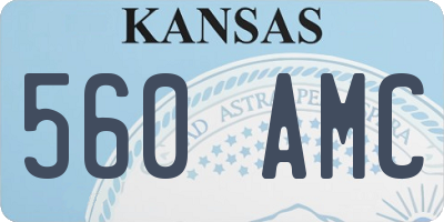 KS license plate 560AMC