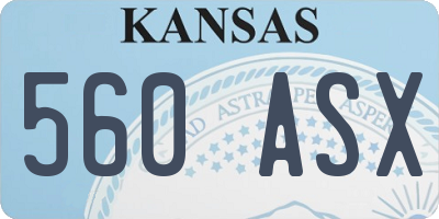 KS license plate 560ASX