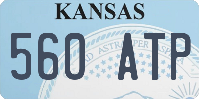 KS license plate 560ATP