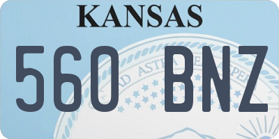KS license plate 560BNZ