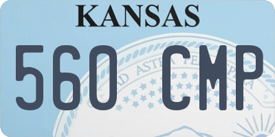KS license plate 560CMP