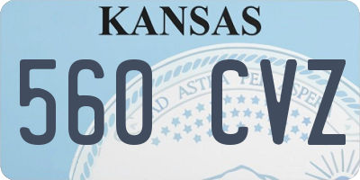 KS license plate 560CVZ