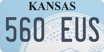 KS license plate 560EUS